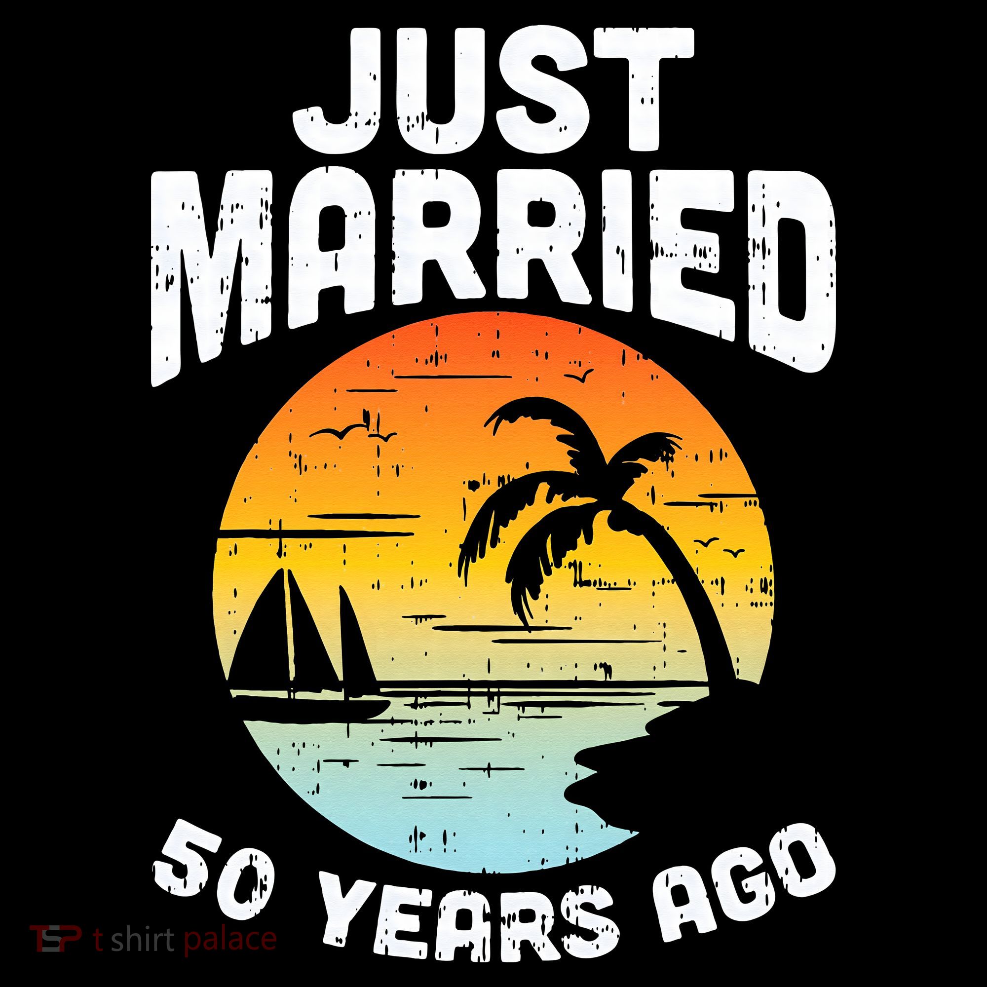 Just Married 50 Years Ago Anniversary Cruise Women's Hoodie
