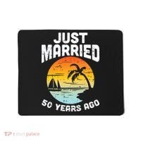 Just Married 50 Years Ago Anniversary Cruise Mousepad thumb 0