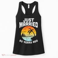 Just Married 50 Years Ago Anniversary Cruise Women's Tank Top thumb 0