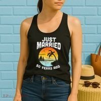 Just Married 50 Years Ago Anniversary Cruise Women's Tank Top thumb 2
