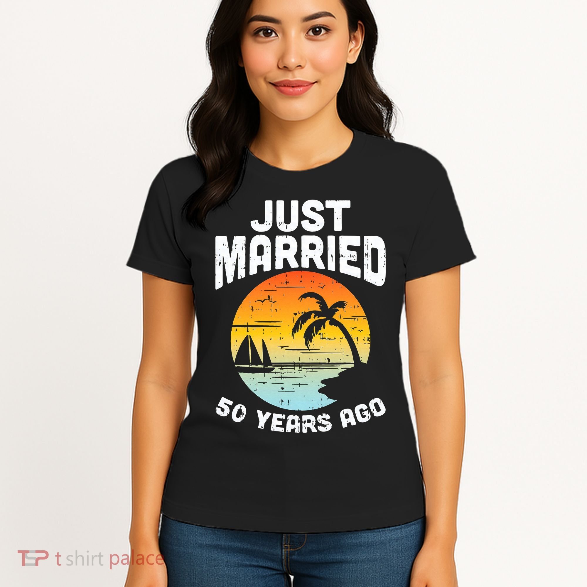 Just Married 50 Years Ago Anniversary Cruise Women's T-Shirt
