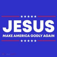 Jesus Make America Godly Again Patriotic Christian Faith Usa Gift T-Shirt thumb 7
