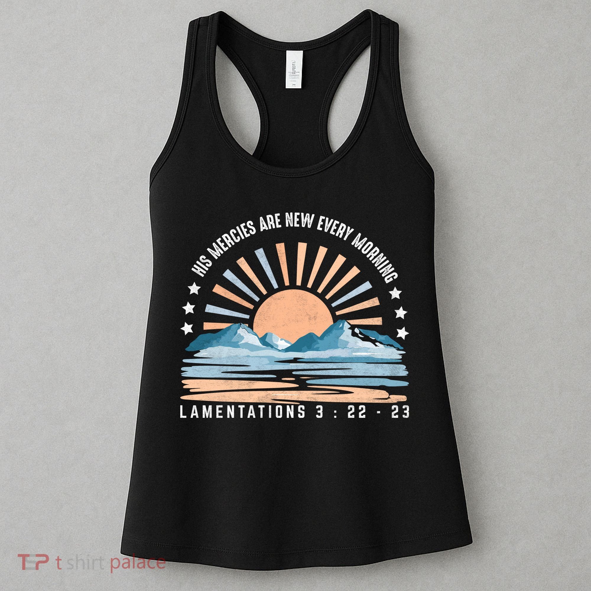 Jesus Mercies Are New Every Morning Christian Quote Women's Tank Top