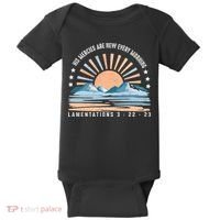 Jesus Mercies Are New Every Morning Christian Quote Baby Bodysuit thumb 0