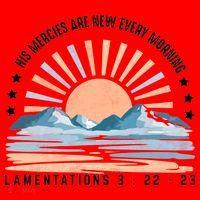 Jesus Mercies Are New Every Morning Christian Quote Santa Hat thumb 1