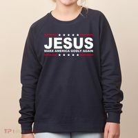 Jesus Make America Godly Again Women's Sweatshirt thumb 0