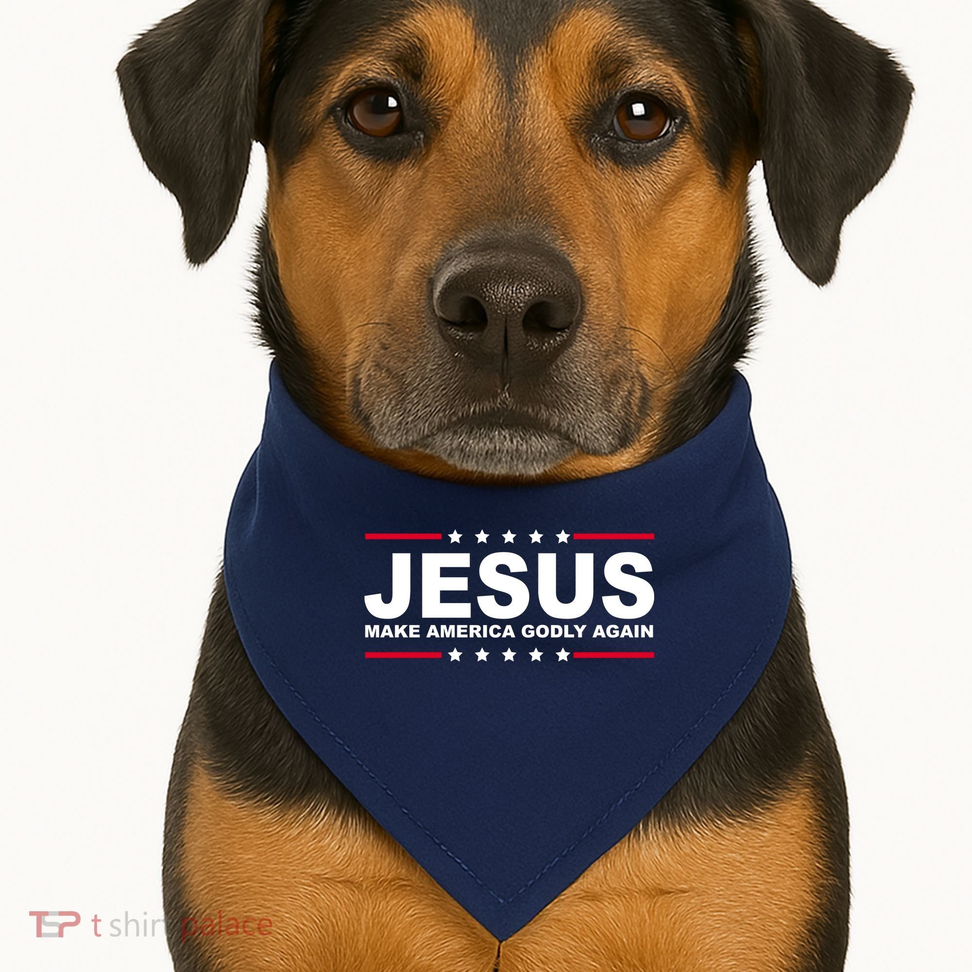 Jesus Make America Godly Again USA-Made Doggie Bandana