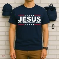 Jesus Make America Godly Again T-Shirt thumb 6