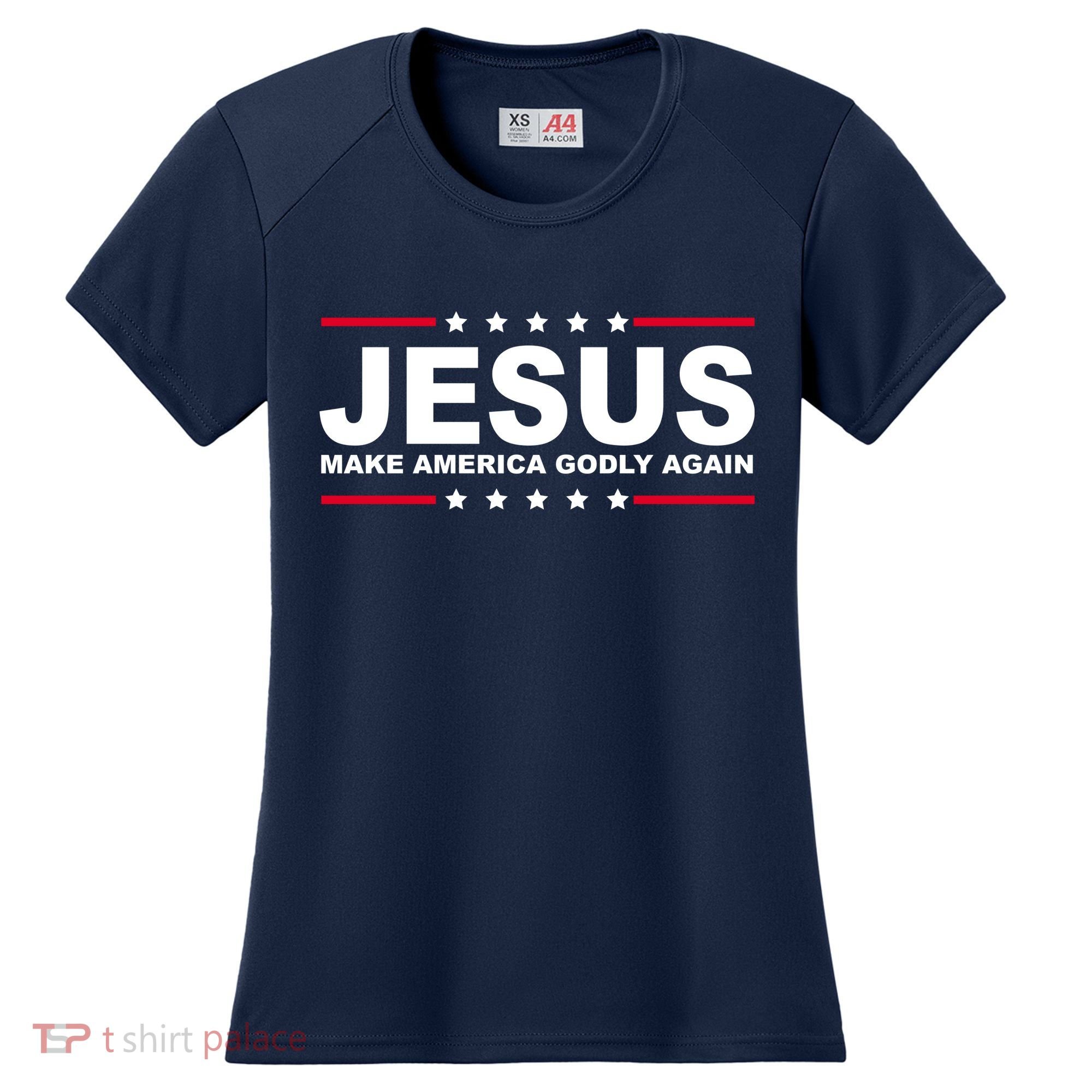 Jesus Make America Godly Again Women's Cooling Performance Crew T-Shirt