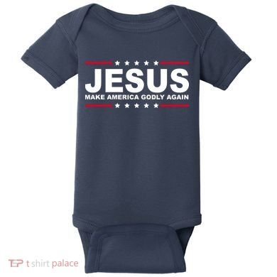 Jesus Make America Godly Again Baby Bodysuit