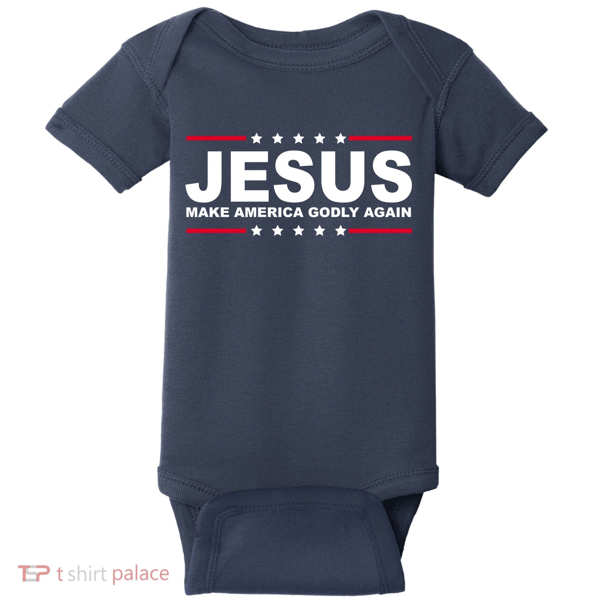 Jesus Make America Godly Again Baby Bodysuit