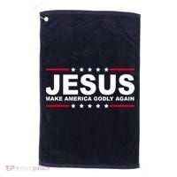 Jesus Make America Godly Again Golf Towel thumb 0