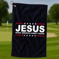 Jesus Make America Godly Again Golf Towel thumb 1