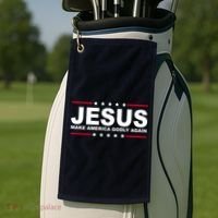 Jesus Make America Godly Again Golf Towel thumb 2