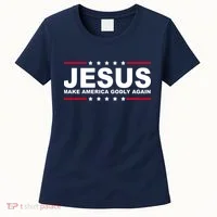 Jesus Make America Godly Again Women's T-Shirt thumb 0