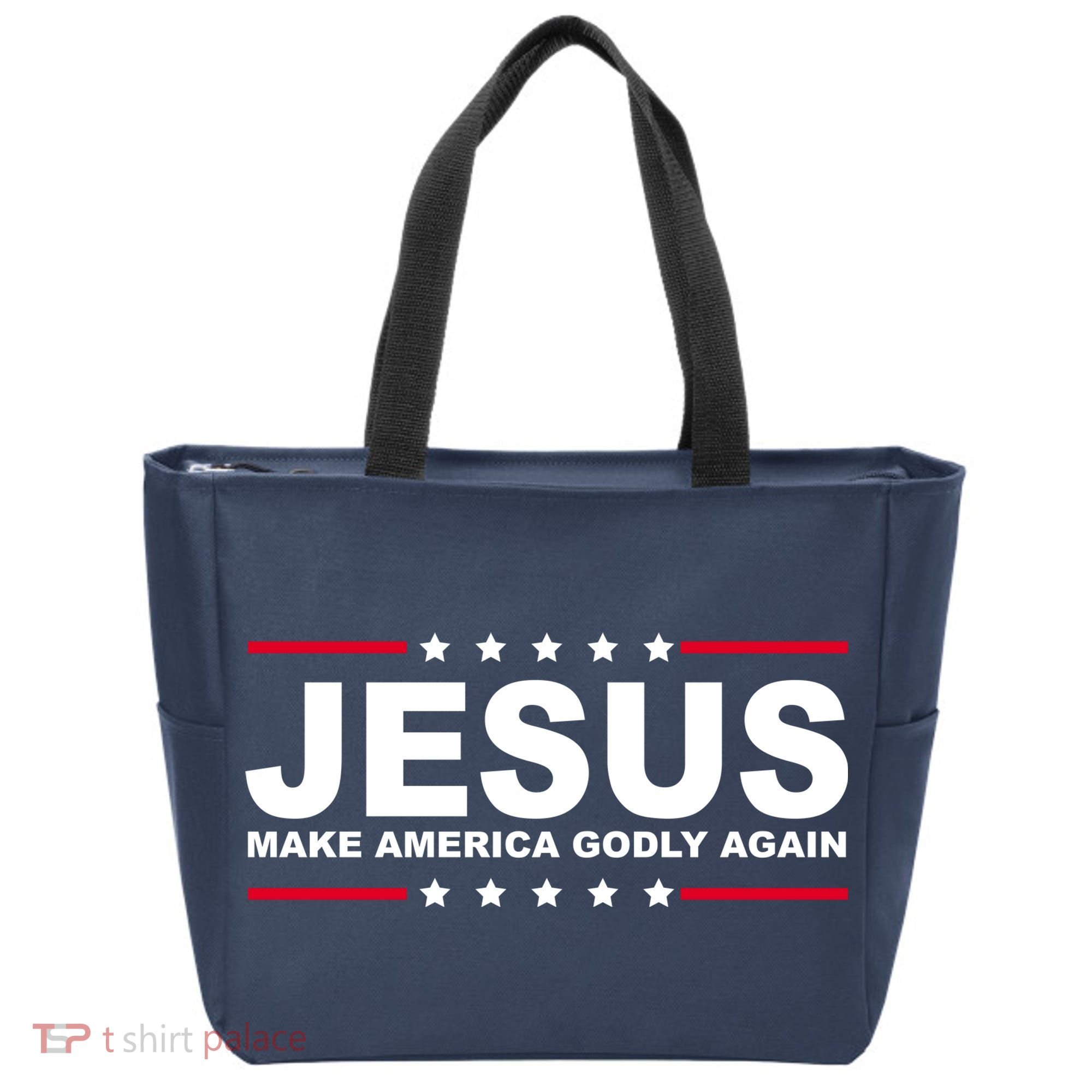 Jesus Make America Godly Again Tote Bag