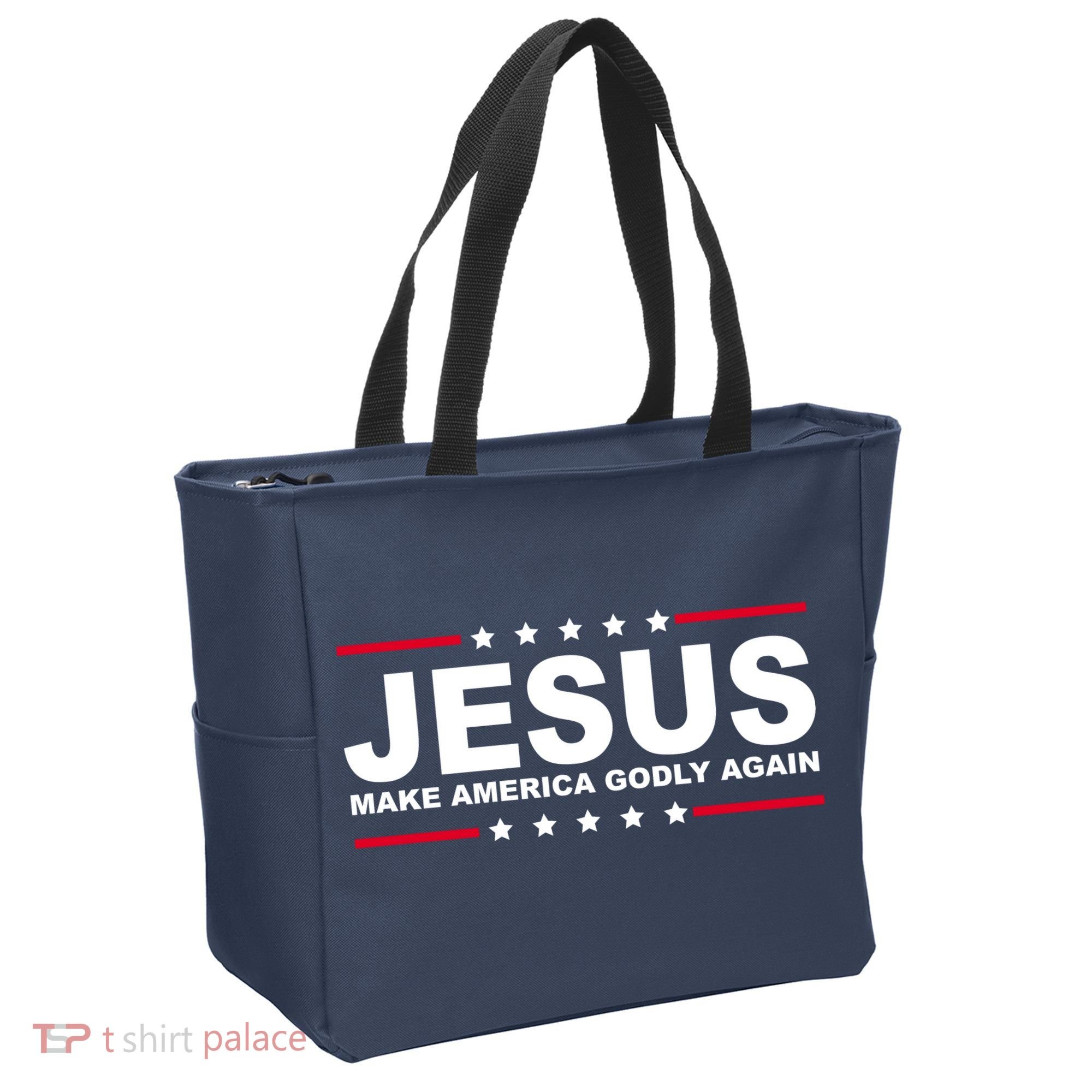 Jesus Make America Godly Again Tote Bag