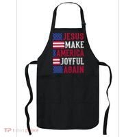 Jesus Make America Joyful Again - American Flag - Christian Apron thumb 0