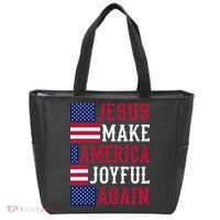 Jesus Make America Joyful Again - American Flag - Christian Tote Bag thumb 0