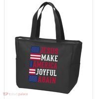 Jesus Make America Joyful Again - American Flag - Christian Tote Bag thumb 3
