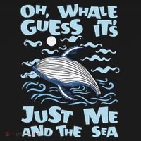 Just Me And The Sea Blue Beluga Cetacea Whale Watching Kids Long Sleeve Shirt thumb 2