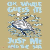 Just Me And The Sea Blue Beluga Cetacea Whale Watching Kids T-Shirt thumb 2