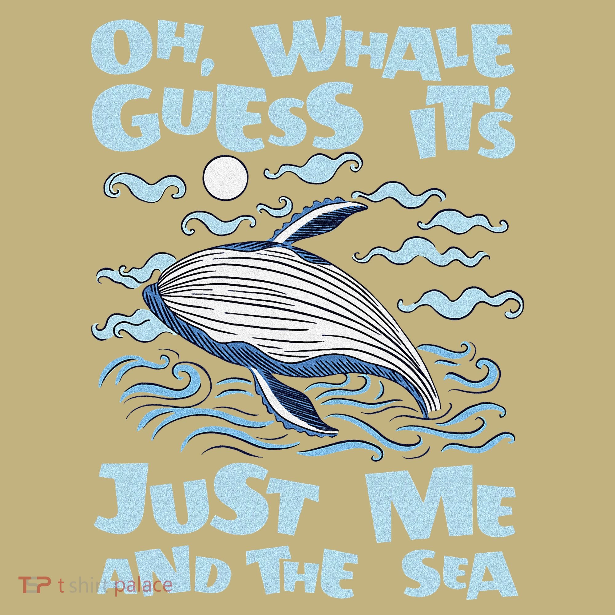 Just Me And The Sea Blue Beluga Cetacea Whale Watching Kids T-Shirt