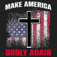 Jesus Make America Godly Again American Patriot Christian Beanie thumb 2