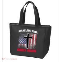 Jesus Make America Godly Again American Patriot Christian Tote Bag thumb 3