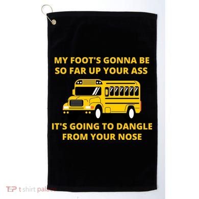 Jackie Miller Bus Driver Angry Bus Driver Golf Towel