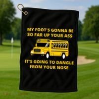 Jackie Miller Bus Driver Angry Bus Driver Golf Towel thumb 1