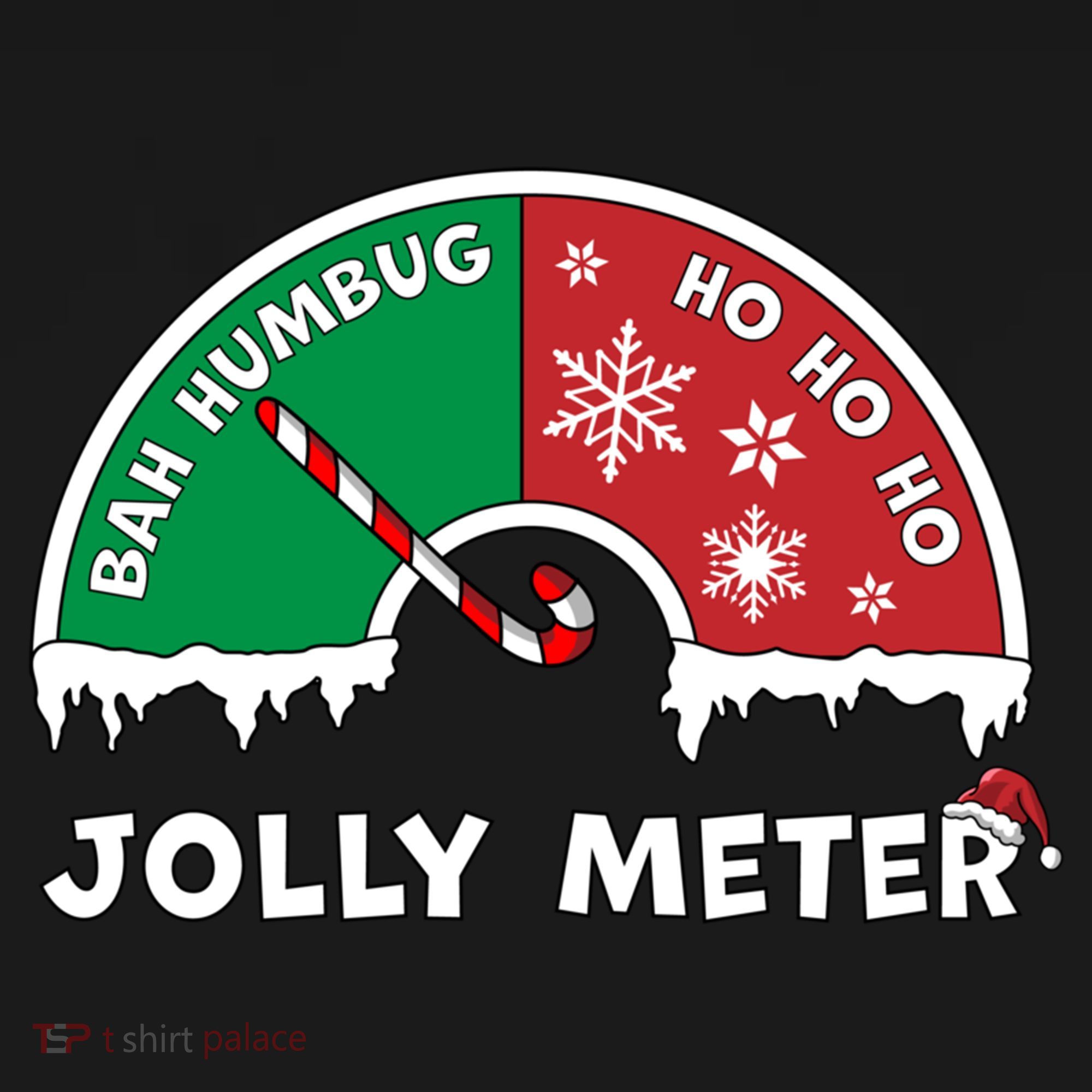 Jolly Meter Bah Humbug To Ho Ho Ho Anti Christmas Funny Gift Women's Hoodie