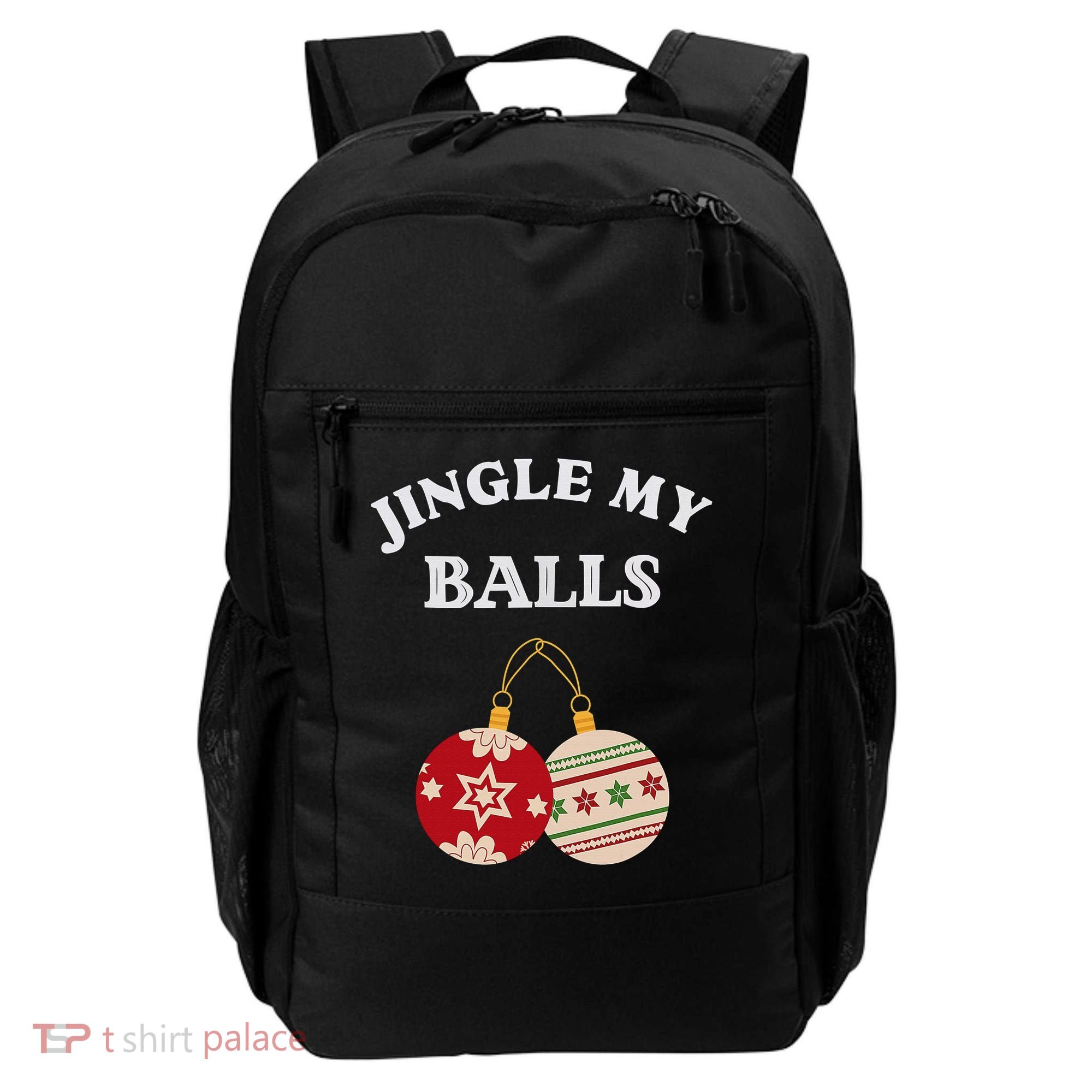 Jingle My Balls Shake My Presents Fun Couples Christmas Backpack