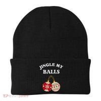 Jingle My Balls Shake My Presents Fun Couples Christmas Beanie thumb 0