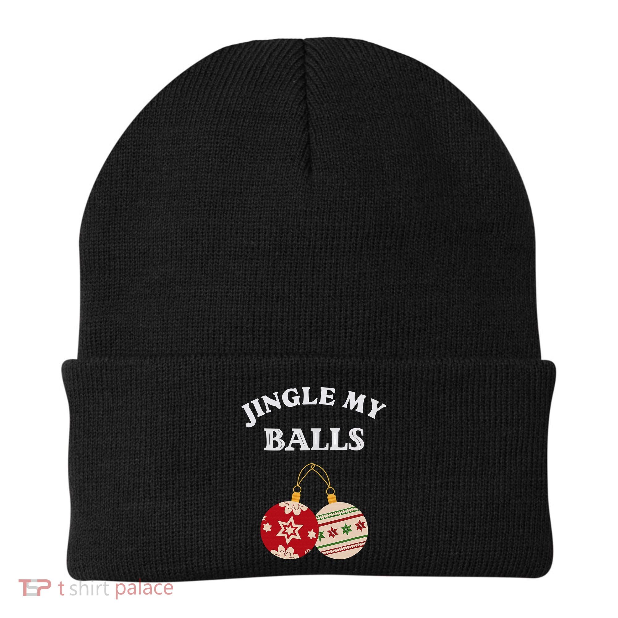 Jingle My Balls Shake My Presents Fun Couples Christmas Beanie
