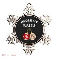 Jingle My Balls Shake My Presents Fun Couples Christmas Ornament thumb 0