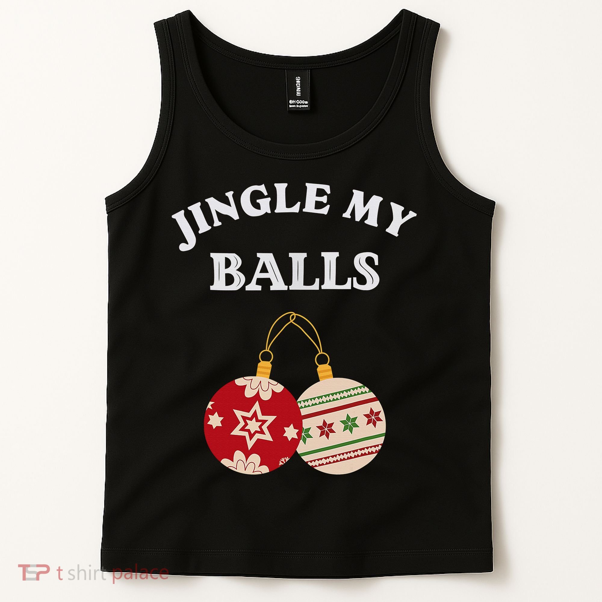 Jingle My Balls Shake My Presents Fun Couples Christmas Tank Top
