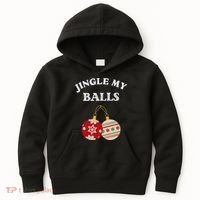 Jingle My Balls Shake My Presents Fun Couples Christmas Kids Hoodie thumb 0