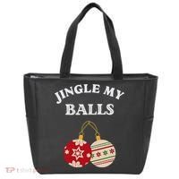 Jingle My Balls Shake My Presents Fun Couples Christmas Tote Bag thumb 0