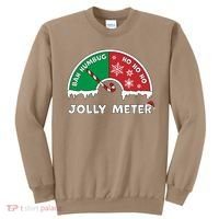 Jolly Meter Bah Humbug To Ho Ho Ho Anti Christmas Funny Classic Sweatshirt thumb 0