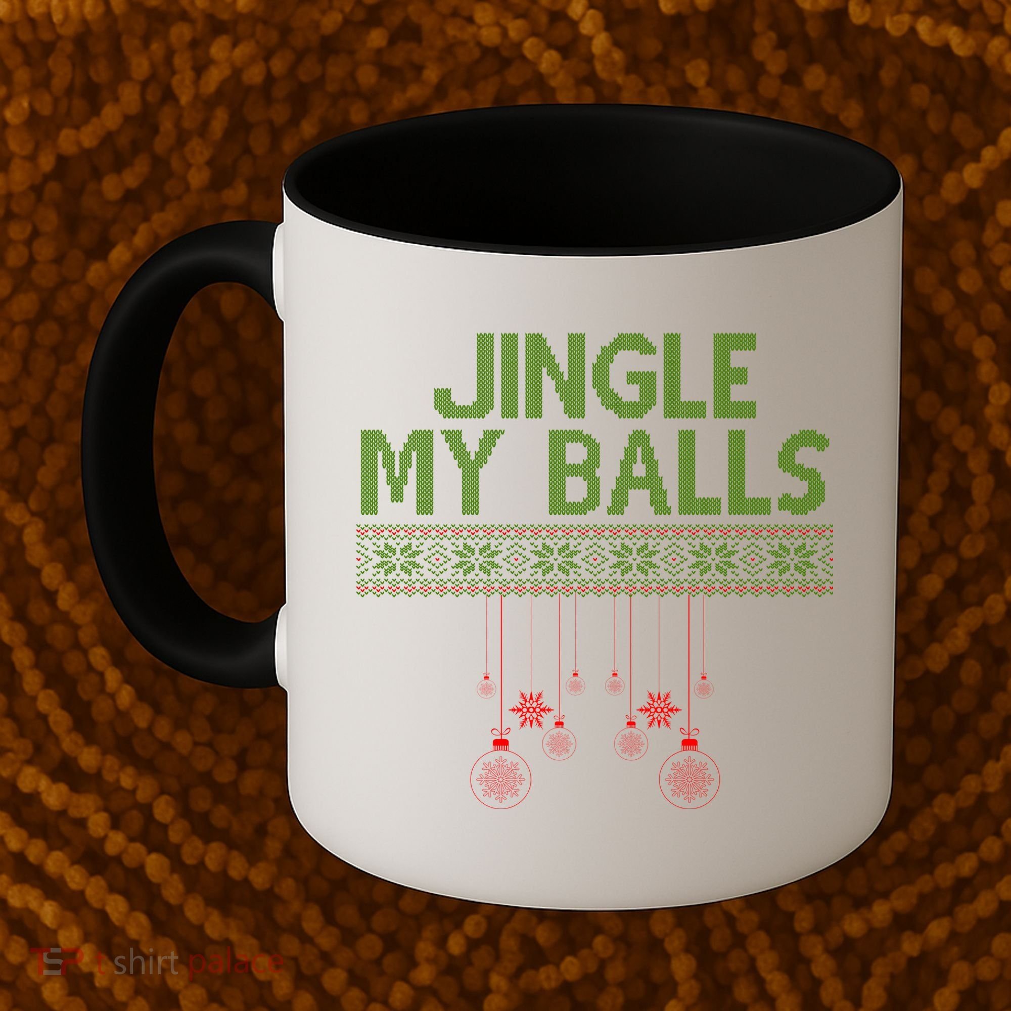 Jingle My Balls Funny Ugly Christmas Coffee Mug