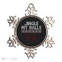 Jingle My Balls Funny Ugly Christmas Ornament thumb 0