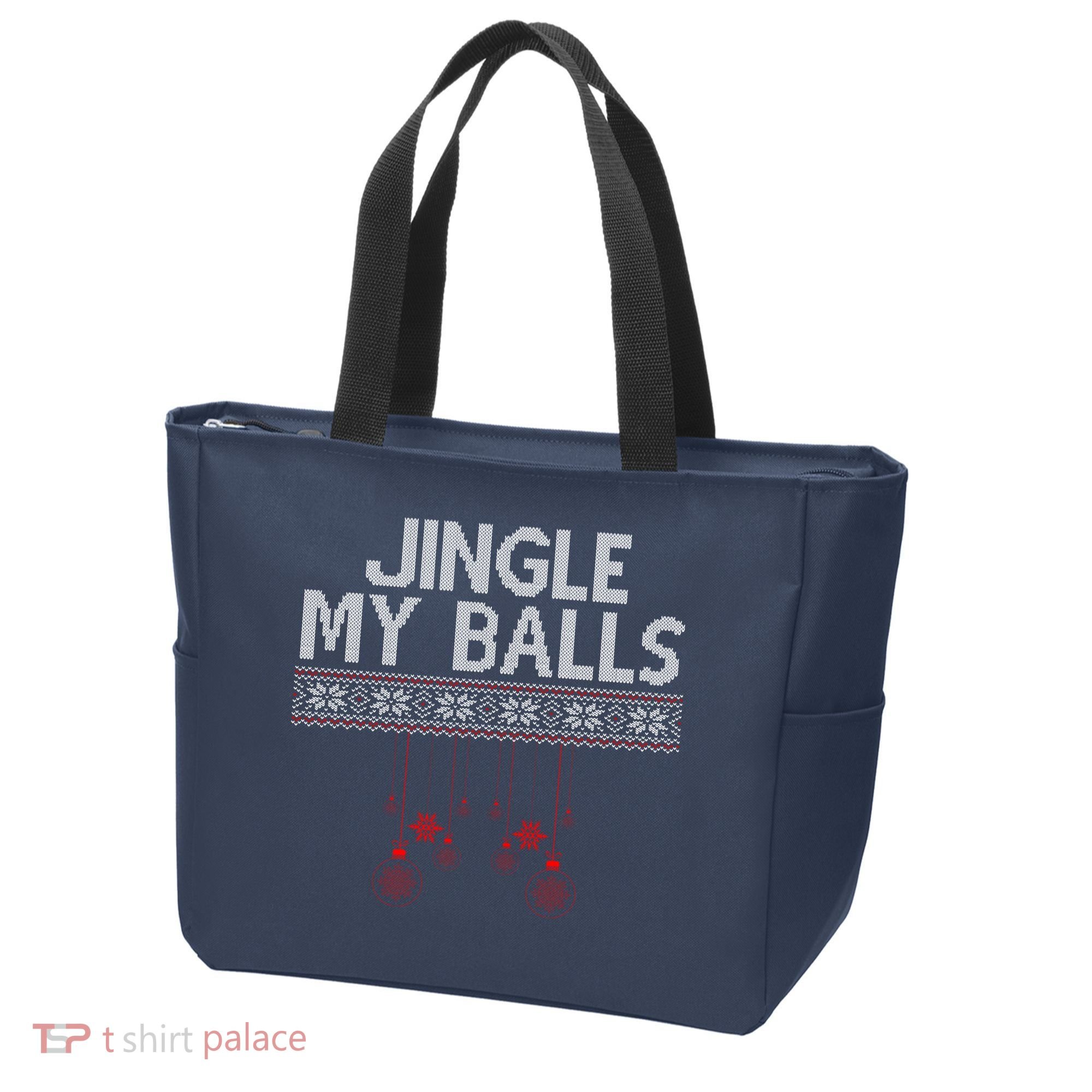 Jingle My Balls Funny Ugly Christmas Tote Bag