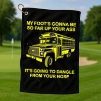 Jackie Miller Bus Driver Angry Bus Driver Golf Towel thumb 1
