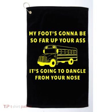Jackie Miller Bus Driver Tee ANGRY BUS DRIVER Tee Golf Towel