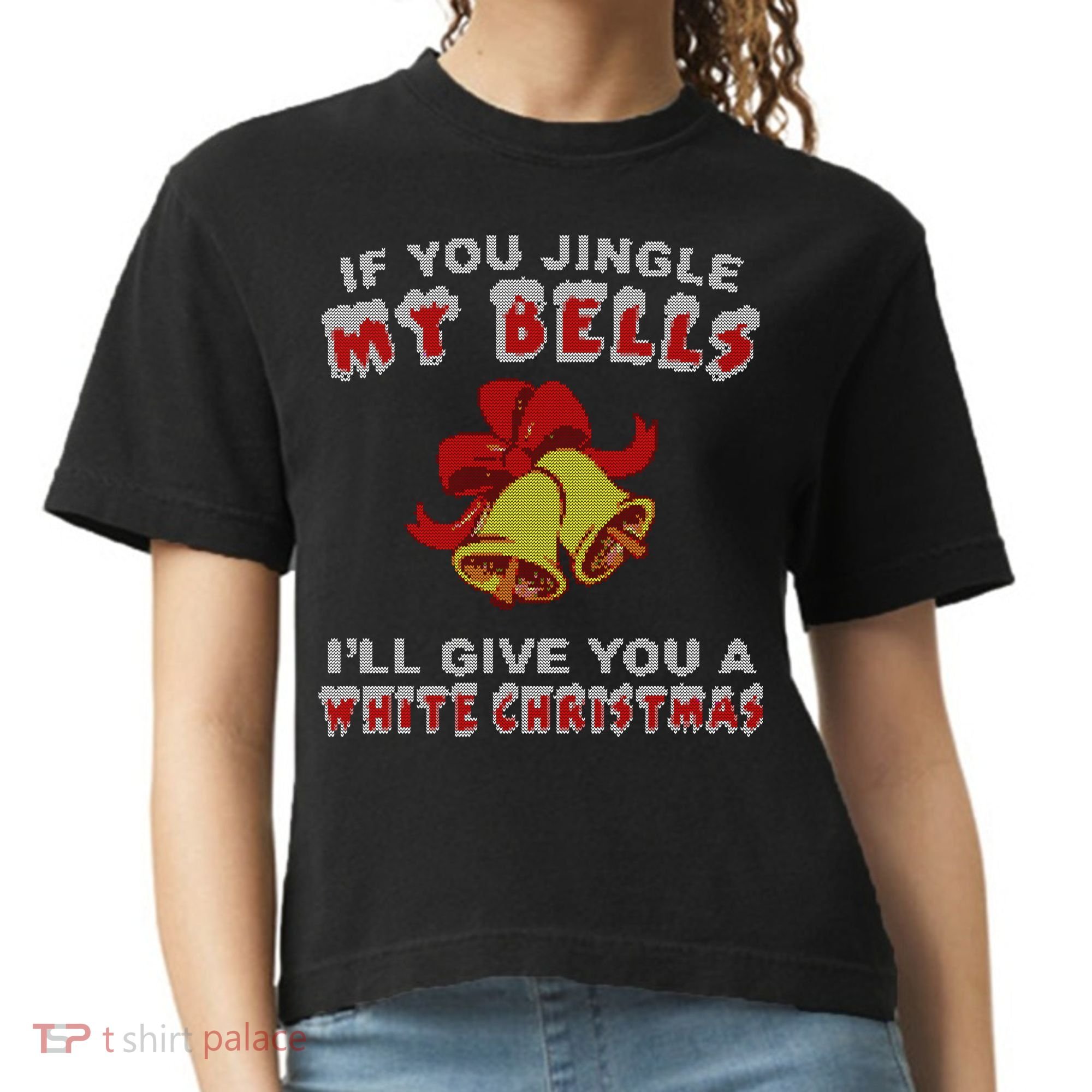 Jingle My Bells Funny Inappropriate Christmas Cool Gift Comfort Colors Boxy T-Shirt