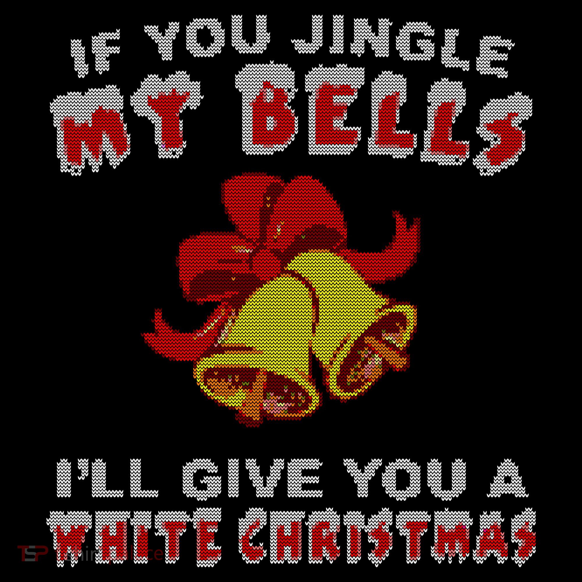 Jingle My Bells Funny Inappropriate Christmas Cool Gift Women's Hoodie