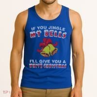 Jingle My Bells Funny Inappropriate Christmas Cool Gift Tank Top thumb 3