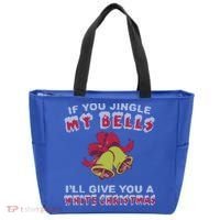 Jingle My Bells Funny Inappropriate Christmas Cool Gift Tote Bag thumb 0