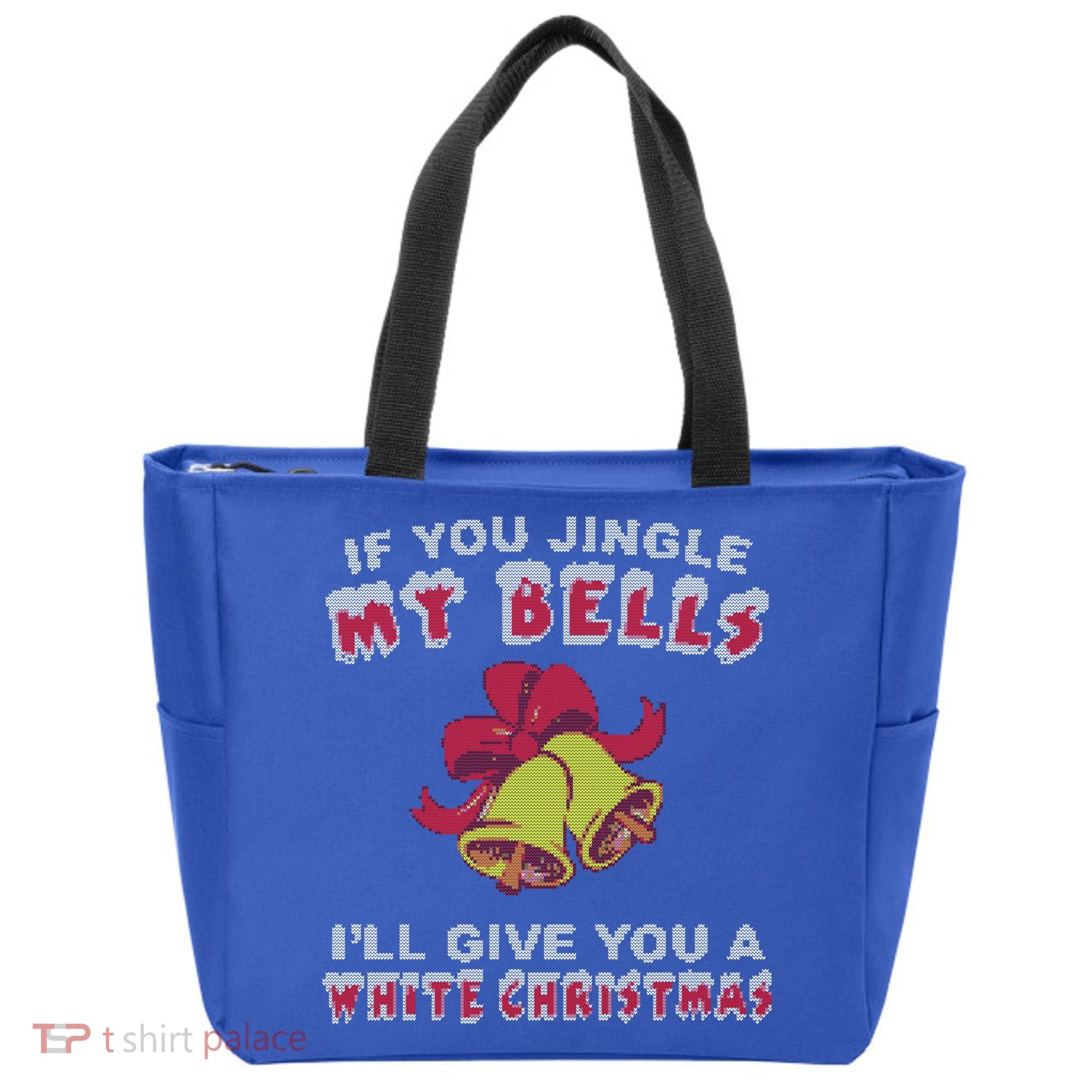 Jingle My Bells Funny Inappropriate Christmas Cool Gift Tote Bag